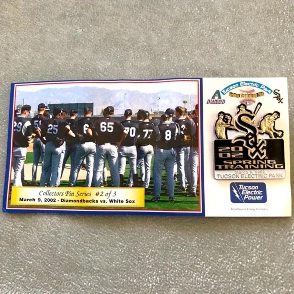 Spring Training Collectors Pin #2 of 3 March 9, 2002 Diamondbacks vs. White Sox